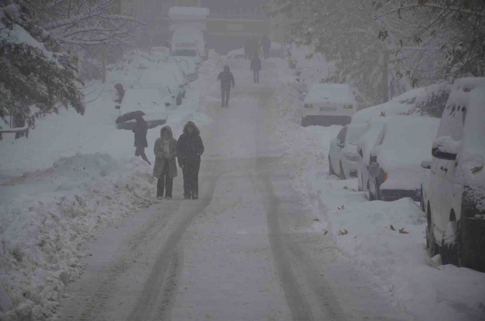 Besni&rsquo;de kar yağışı il&ccedil;eyi beyaza b&uuml;r&uuml;d&uuml;
