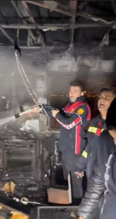 Osmaniye’de müstakil evde çıkan yangın söndürüldü