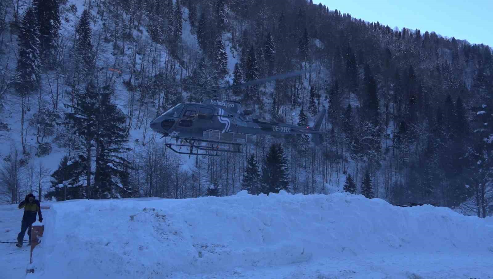 Ka&ccedil;karlar&rsquo;da heliski heyecanı 21. kez başladı
