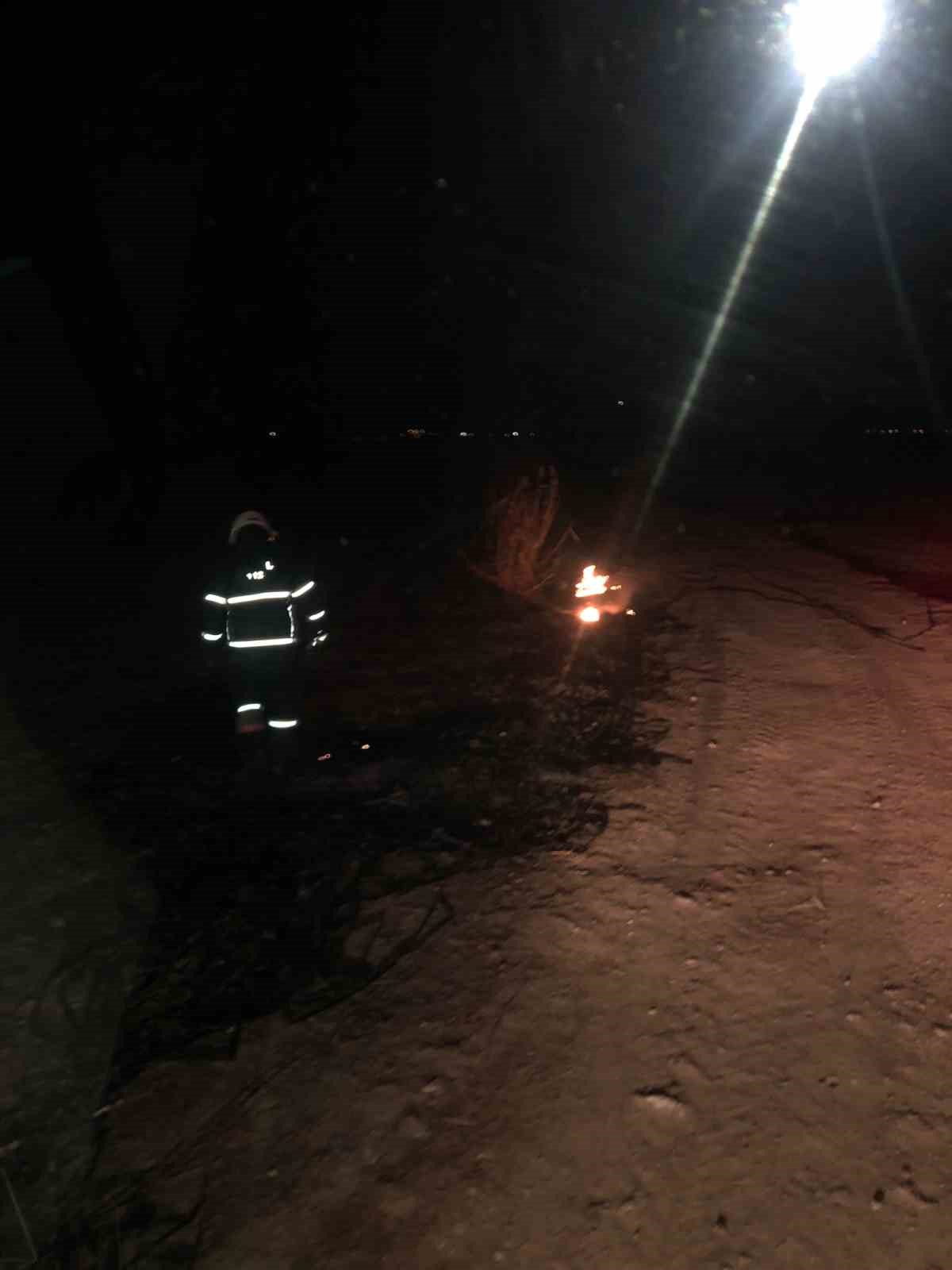 Burdur&rsquo;da sazlık alanda yangın
