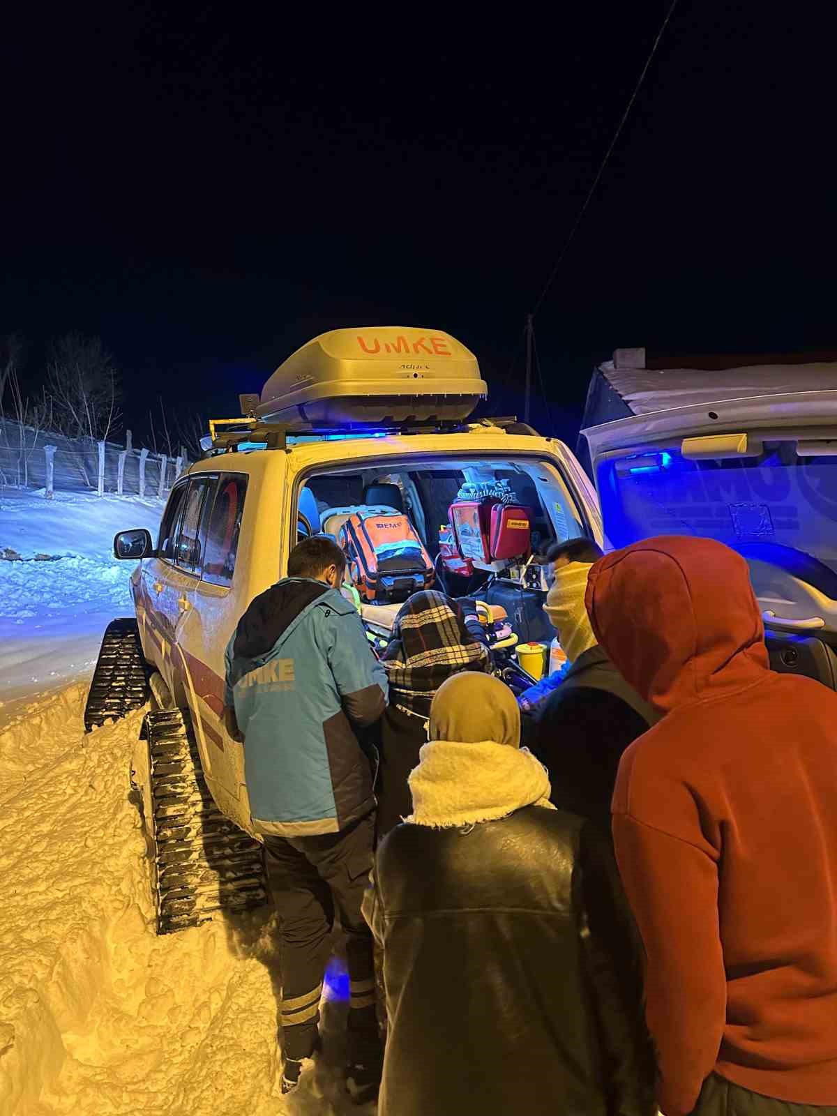 UMKE’den zorlu kış şartlarında hayat kurtaran müdahale