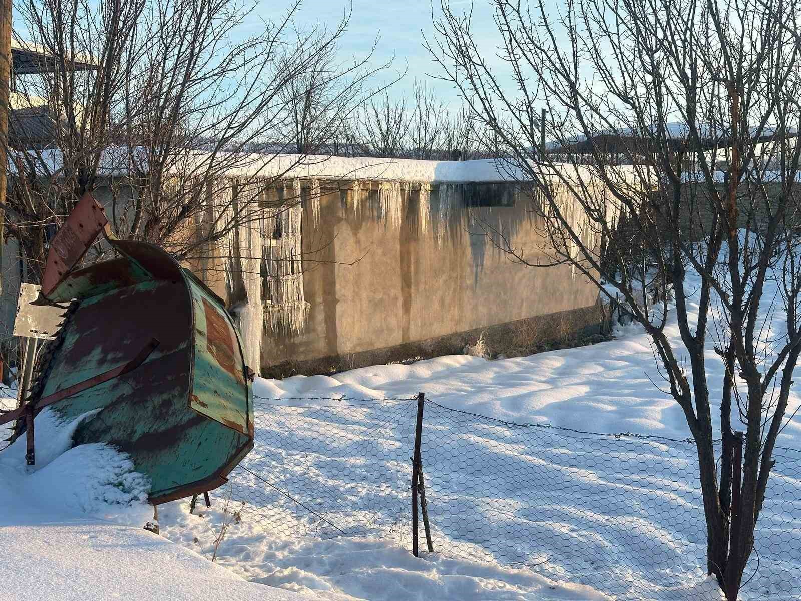 Kulp&rsquo;ta dondurucu soğuk etkili oldu
