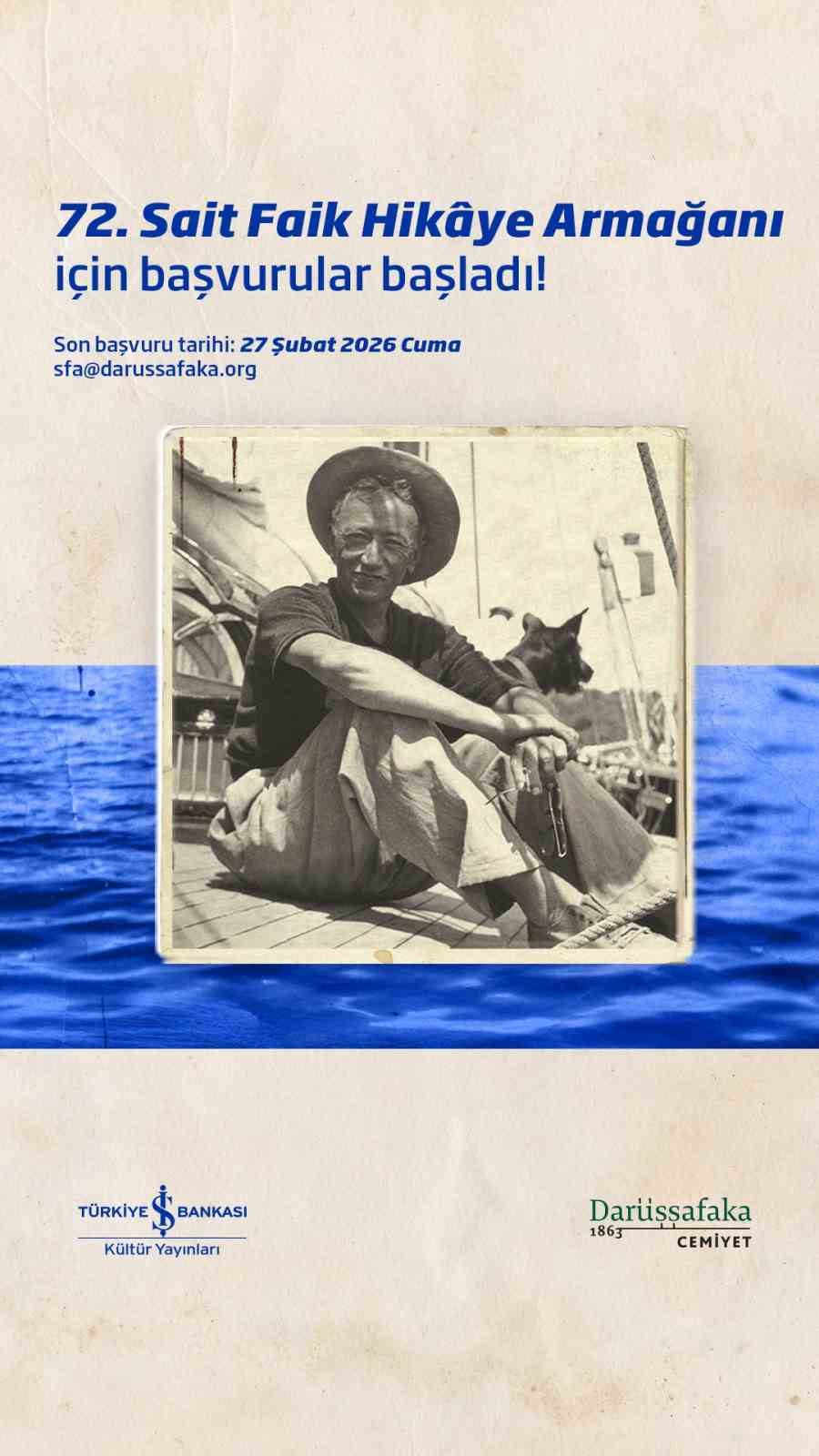 72. Sait Faik Hikâye Armağanı başvuruları başladı