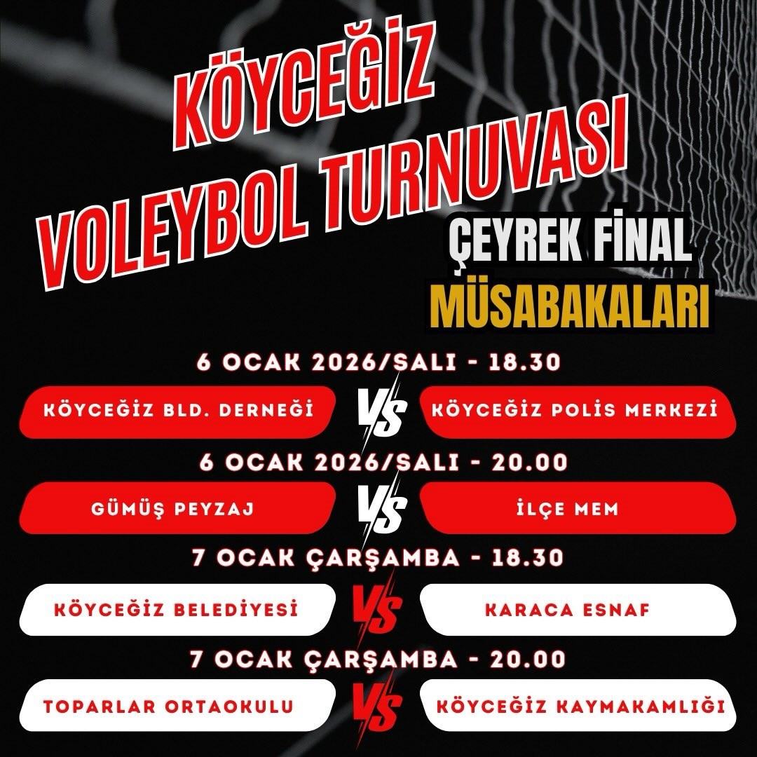 Köyceğiz Voleybol Turnuvası devam ediyor