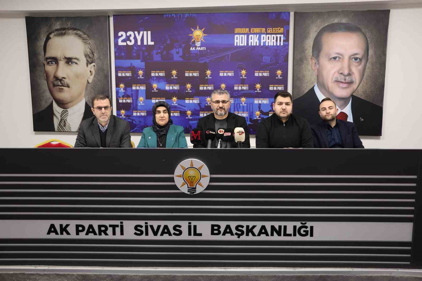 AK Parti Sivas İl Başkanı Tanrıverdi: "6 bin 183 yeni üye partimize kazandırılmıştır"
