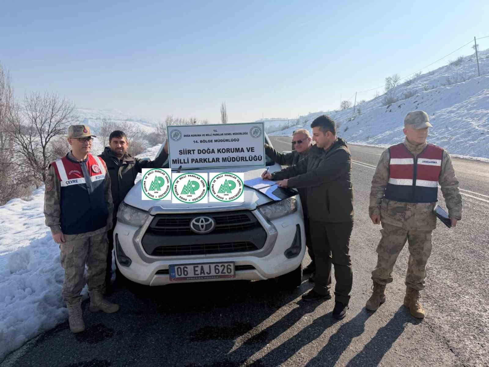 Siirt’te kaçak avcıya 26 bin lira ceza