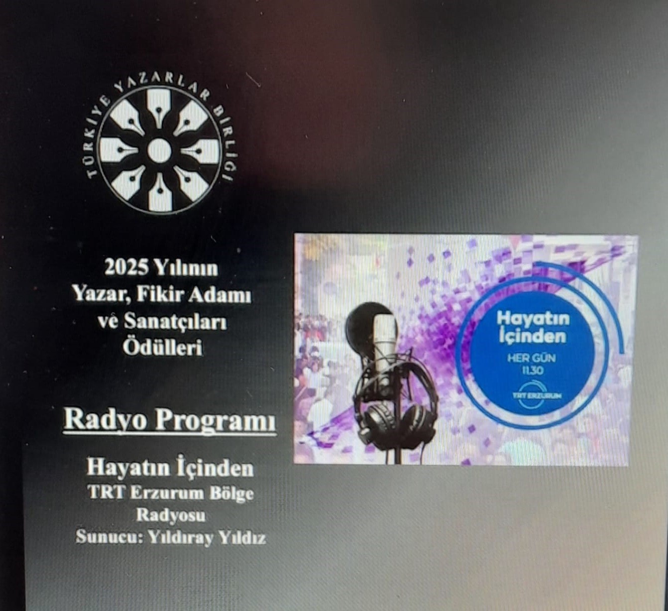 TYB’den TRT’ye 2 ödül