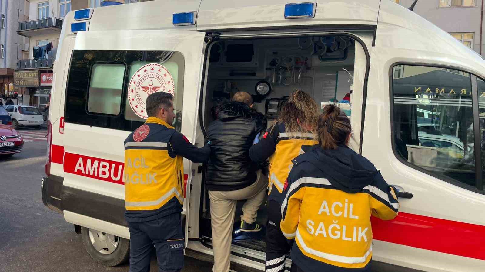 Karaman’da motosikletin çarptığı yaya yaralandı