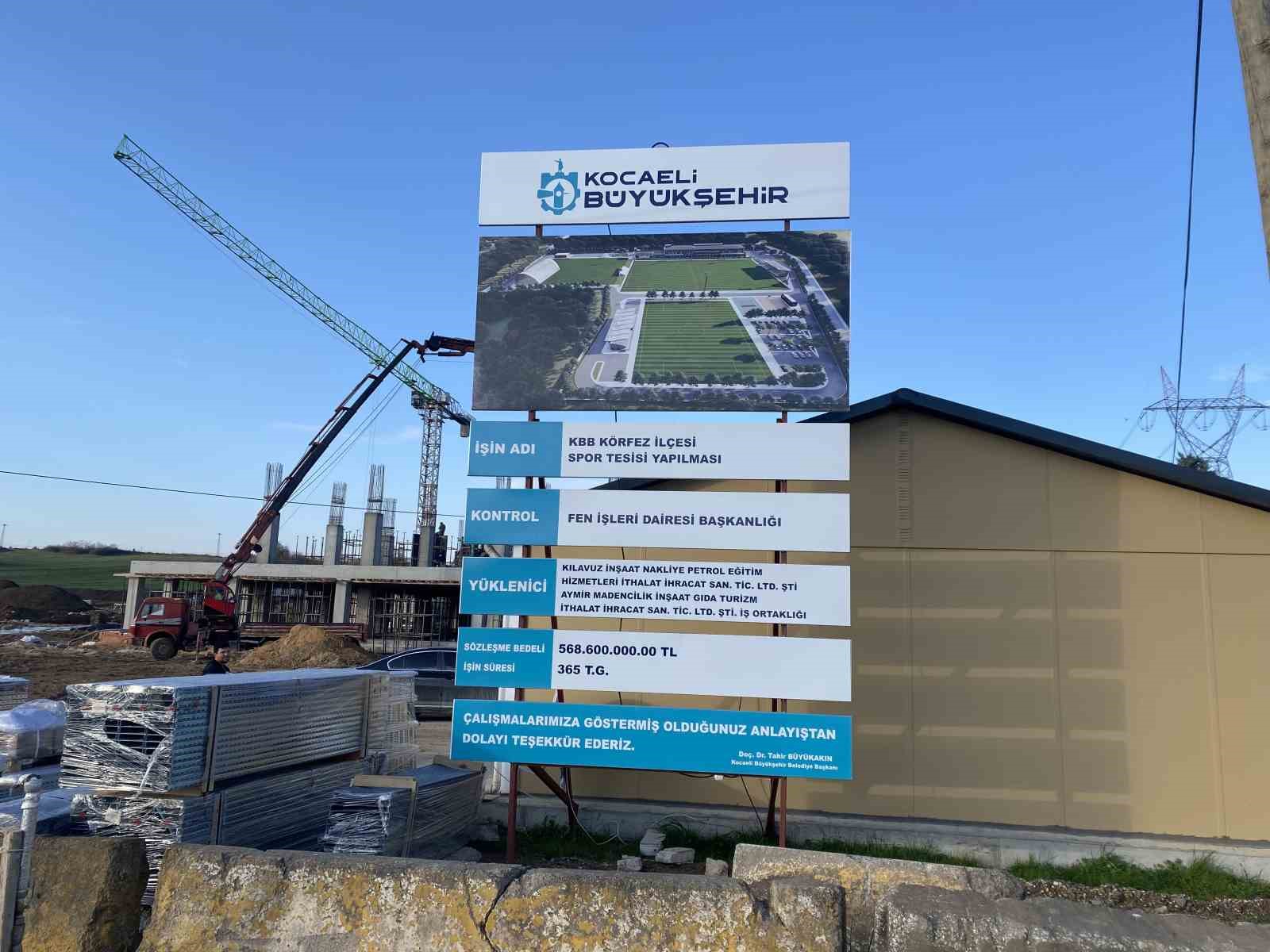 Kocaelispor’un modern spor üssü yükseliyor