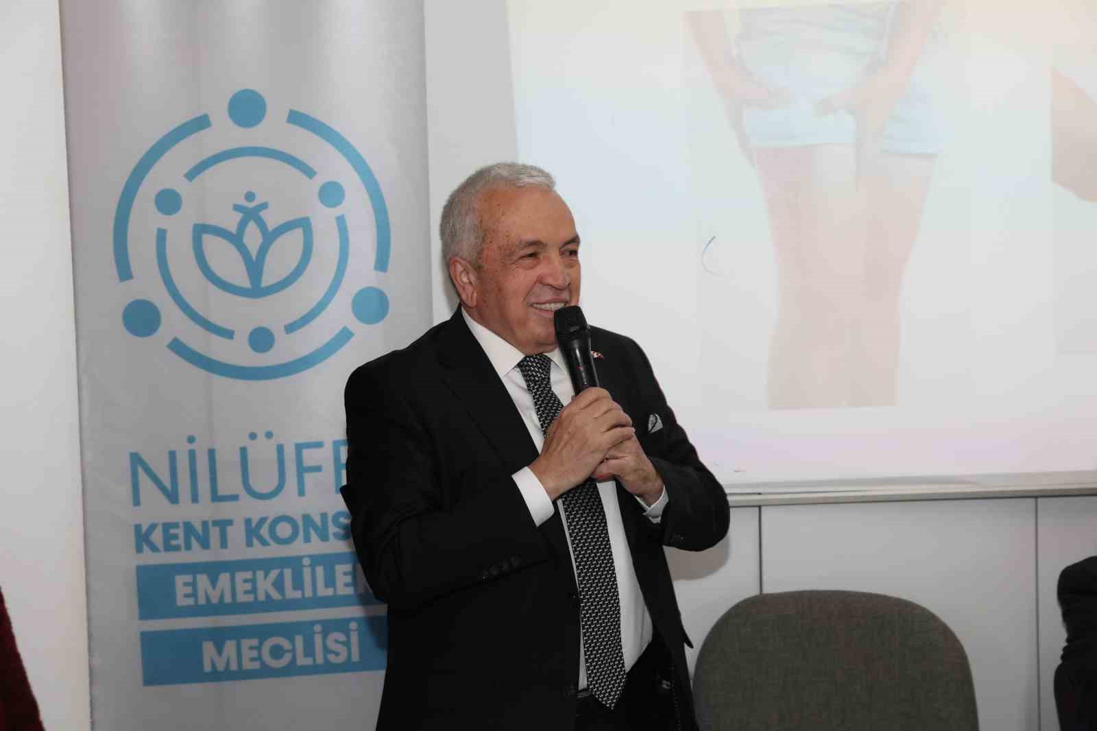 Nil&uuml;fer Belediye Başkanı Şadi &Ouml;zdemir emeklilerle bir araya geldi
