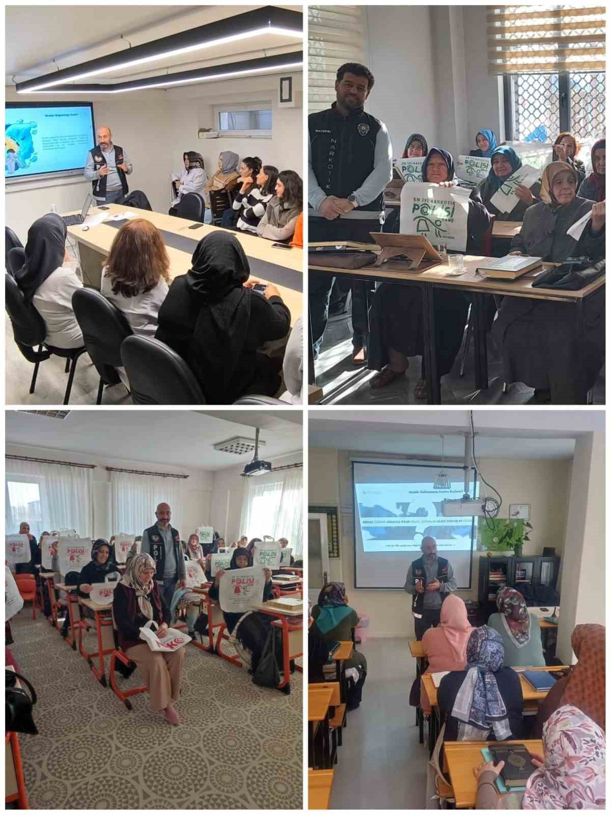 Kayseri 133 vatandaş uyuşturucu konusunda bilgilendirildi