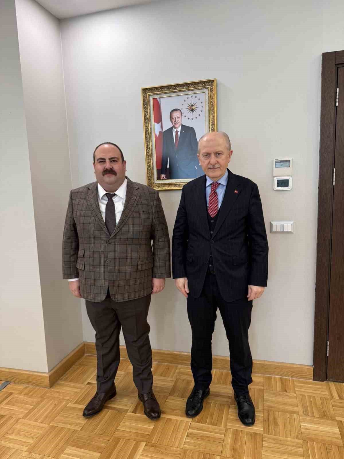 Başkan Hamamcı&rsquo;nın yeni projeler i&ccedil;in Ankara ziyareti
