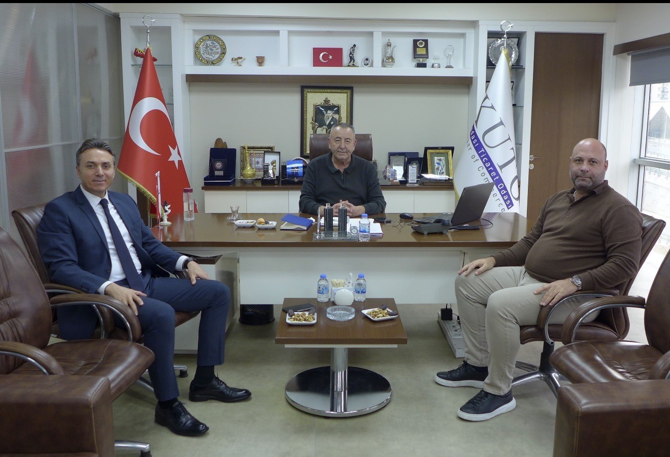 Kuşadası İlçe Emniyet Müdürü Demirelli, KUTO Başkanı Akdoğan ile görüştü