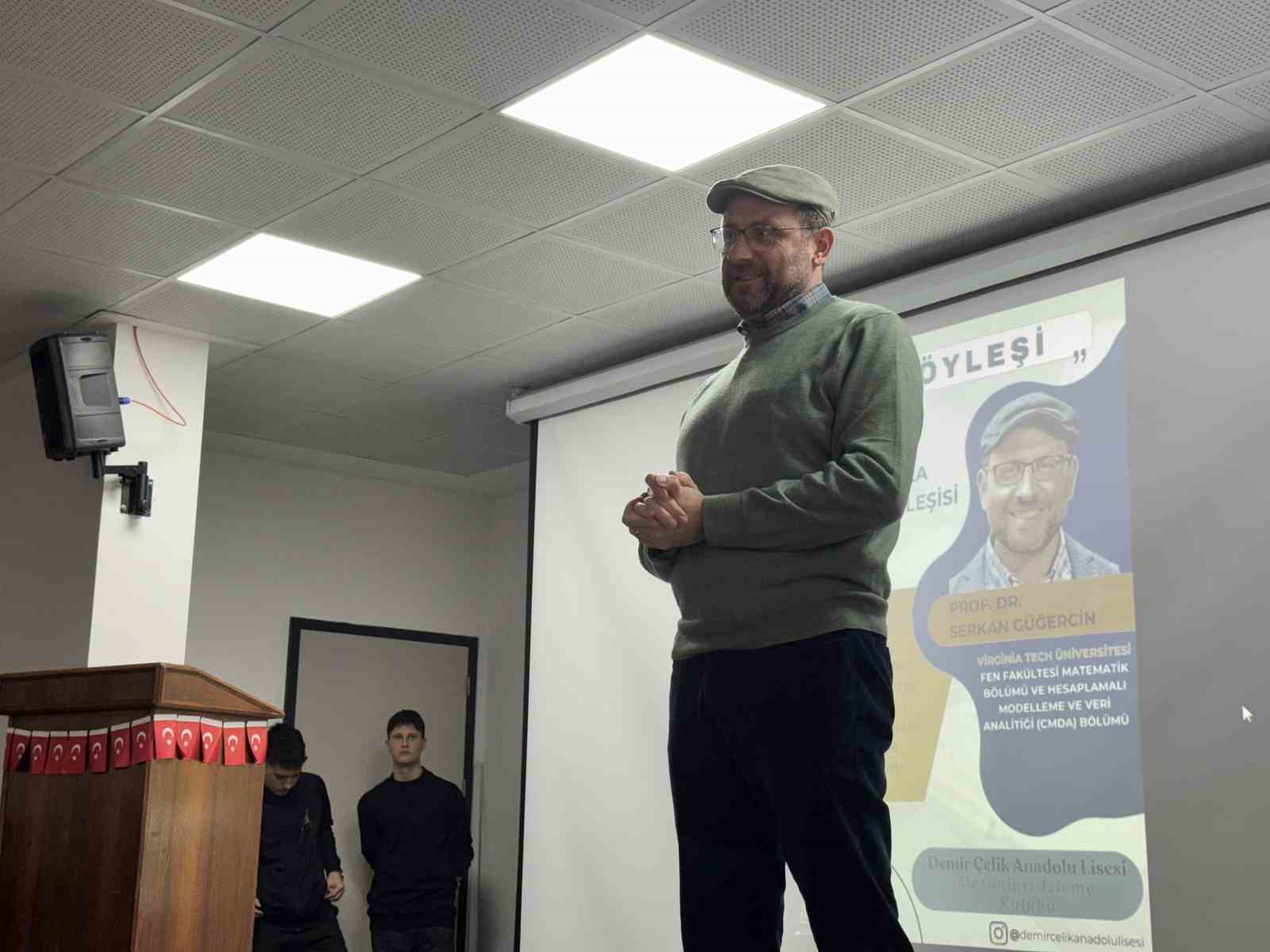 Prof. Dr. G&uuml;ğercin,  yıllar sonra okuluna gelerek tecr&uuml;belerini anlattı
