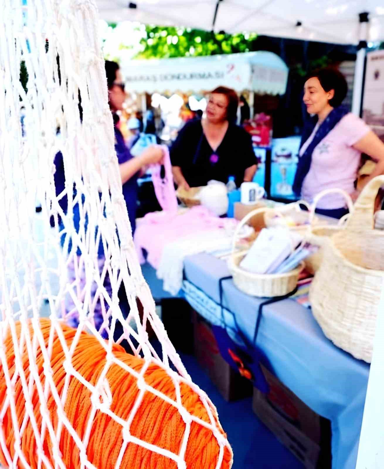 Eski usul alışveriş fileleri Bergama’da yenidan hayat buluyor