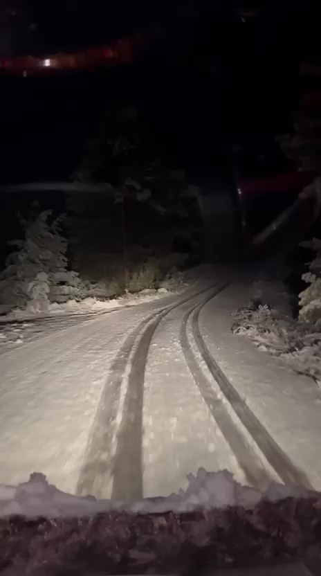 Denizli emniyeti sürücülere kar yağışı sonrası uyarıda bulundu