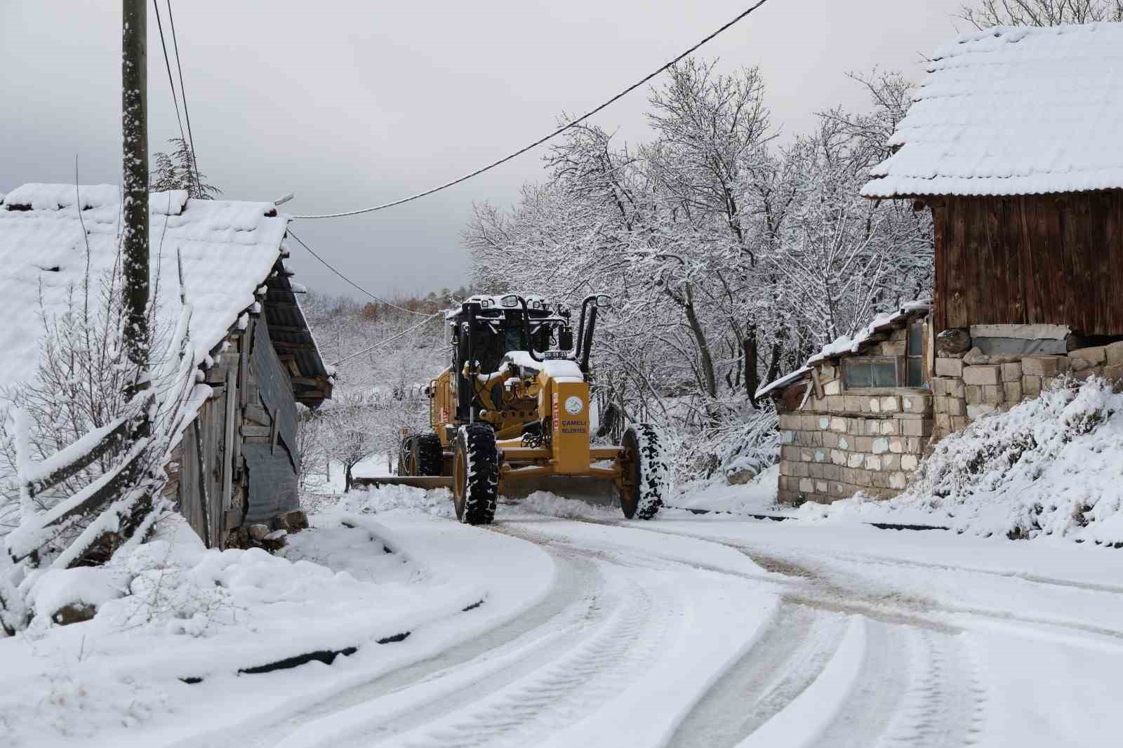Çameli Belediyesi karla mücadele için teyakkuzda