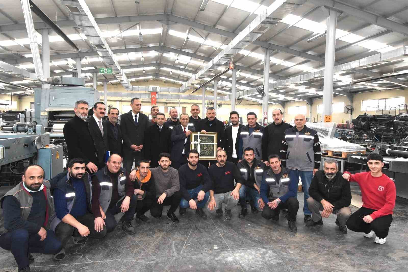 Vali Çiftçi, 42’nci kuruluş yılında Zafer Ofset baskı tesislerini gezdi