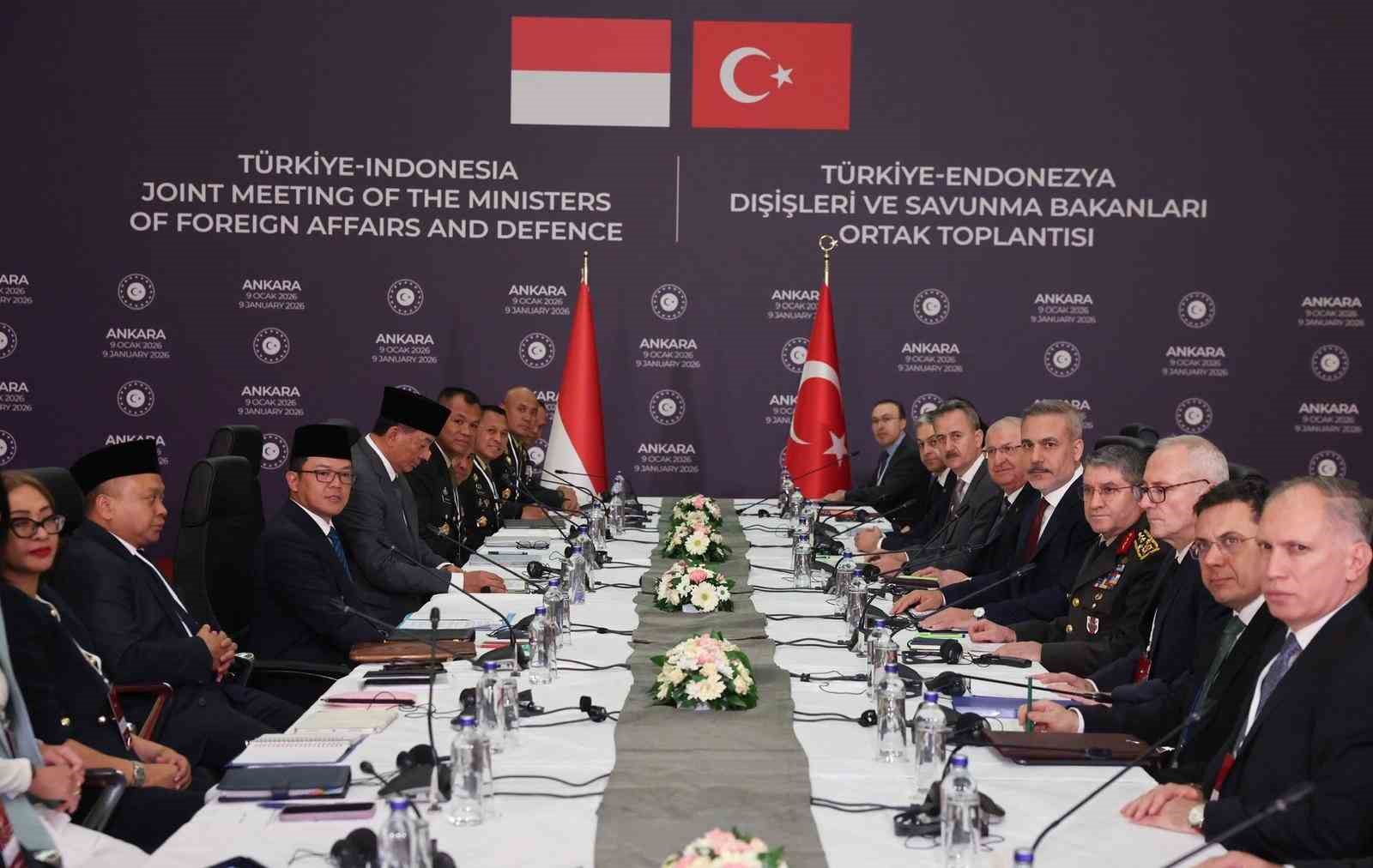 Türkiye-Endonezya Dışişleri ve Savunma Bakanları Ortak Toplantısı Ankara’da başladı