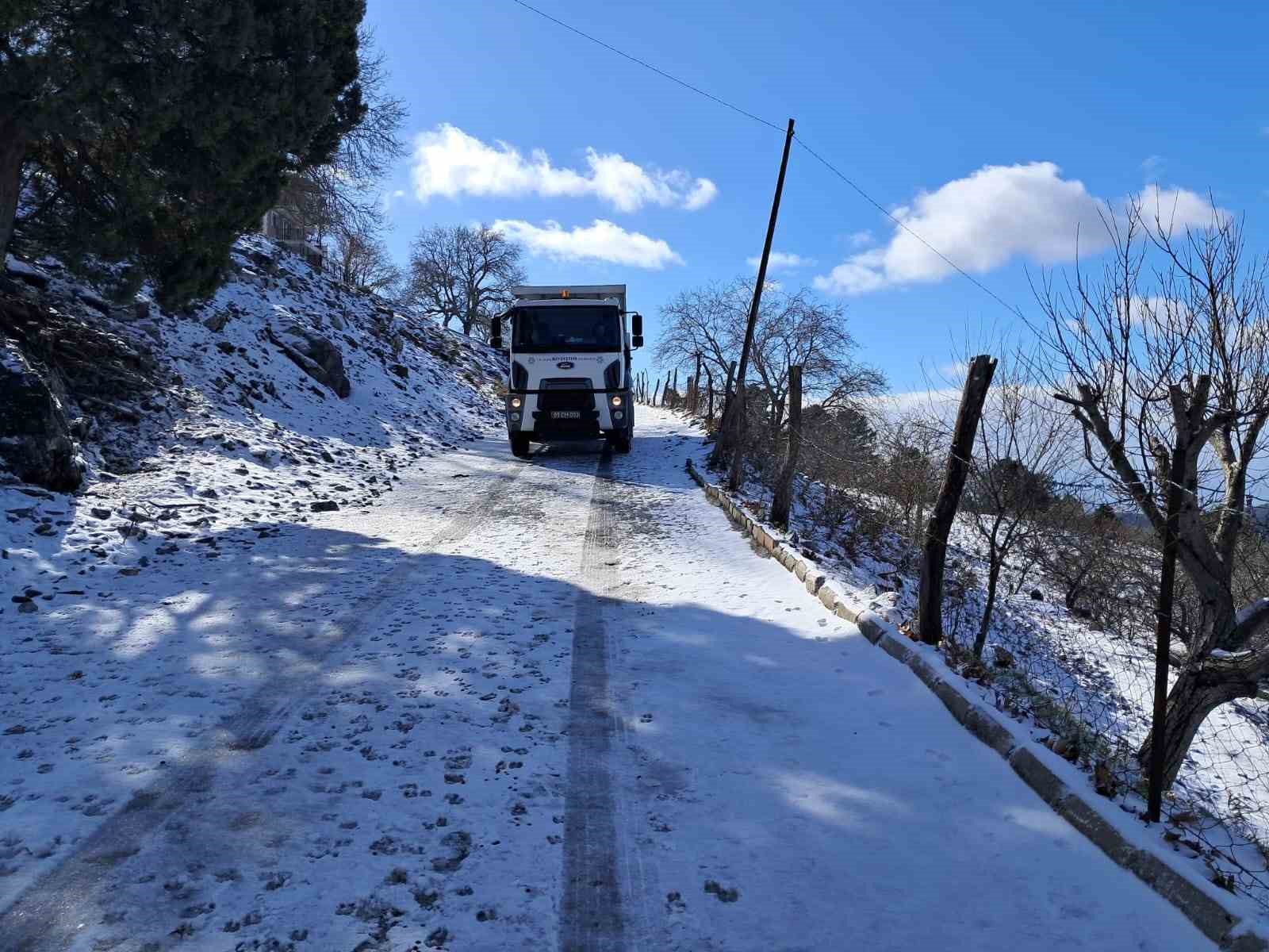 Aydın B&uuml;y&uuml;kşehir Belediyesi&rsquo;nden Paşa Yaylası&rsquo;nda tuzlama &ccedil;alışması

