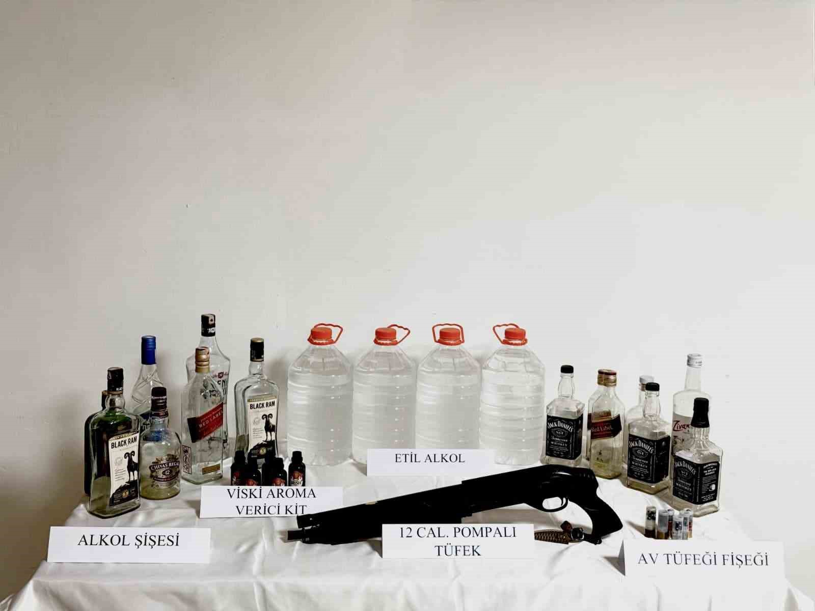 Tunceli’de kaçak alkol ve tütün operasyonu