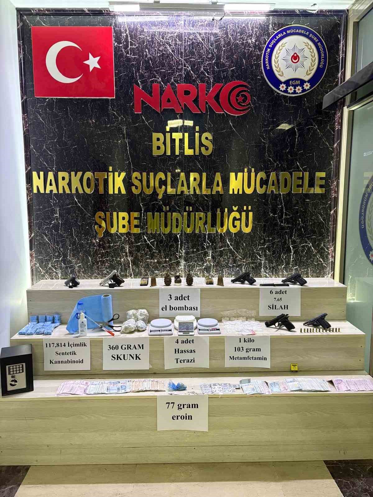 Bitlis’teki narkotik operasyonunda 27 kişi tutuklandı