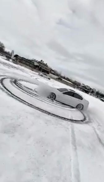 Drift attı, sanal devriyeye yakalandı