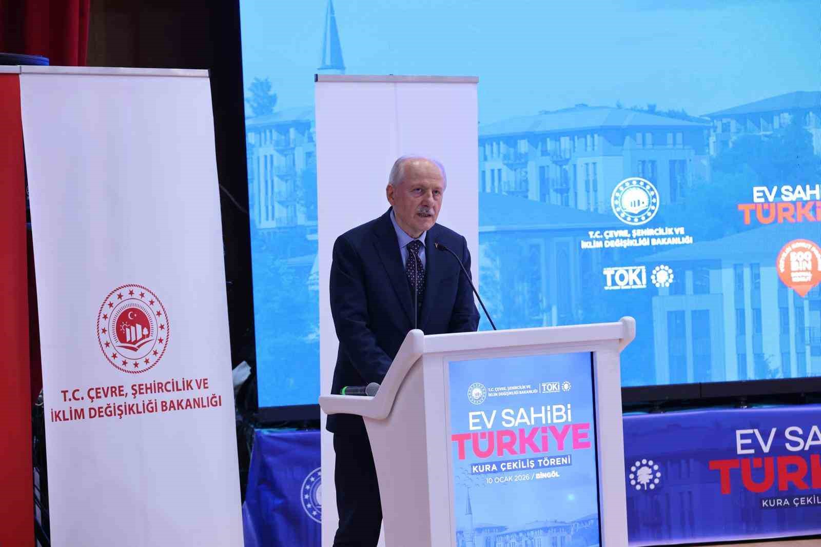 Bingöl’de TOKİ sosyal konutların kurası çekildi