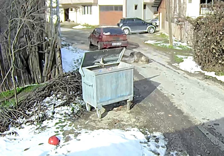 Yolda yatan k&ouml;peği ezip, yoluna devam etti
