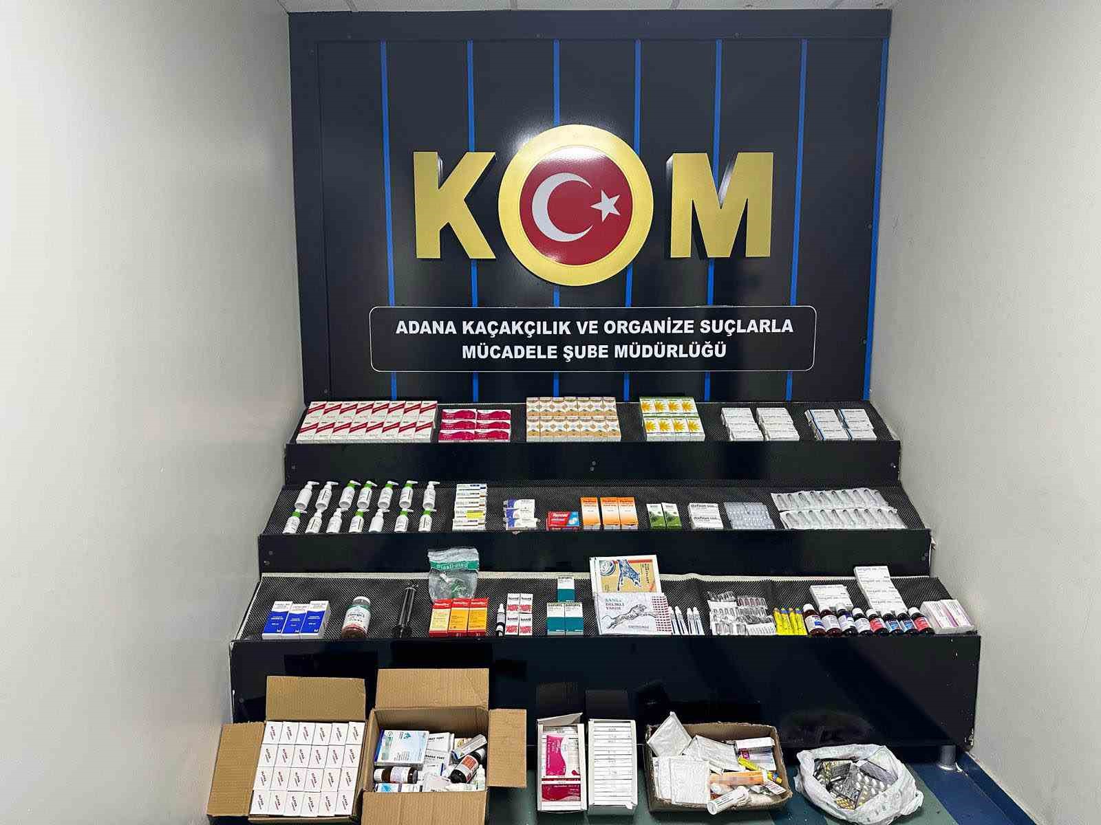 Adana’da 3 bin 264 kaçak ilaç ele geçirildi