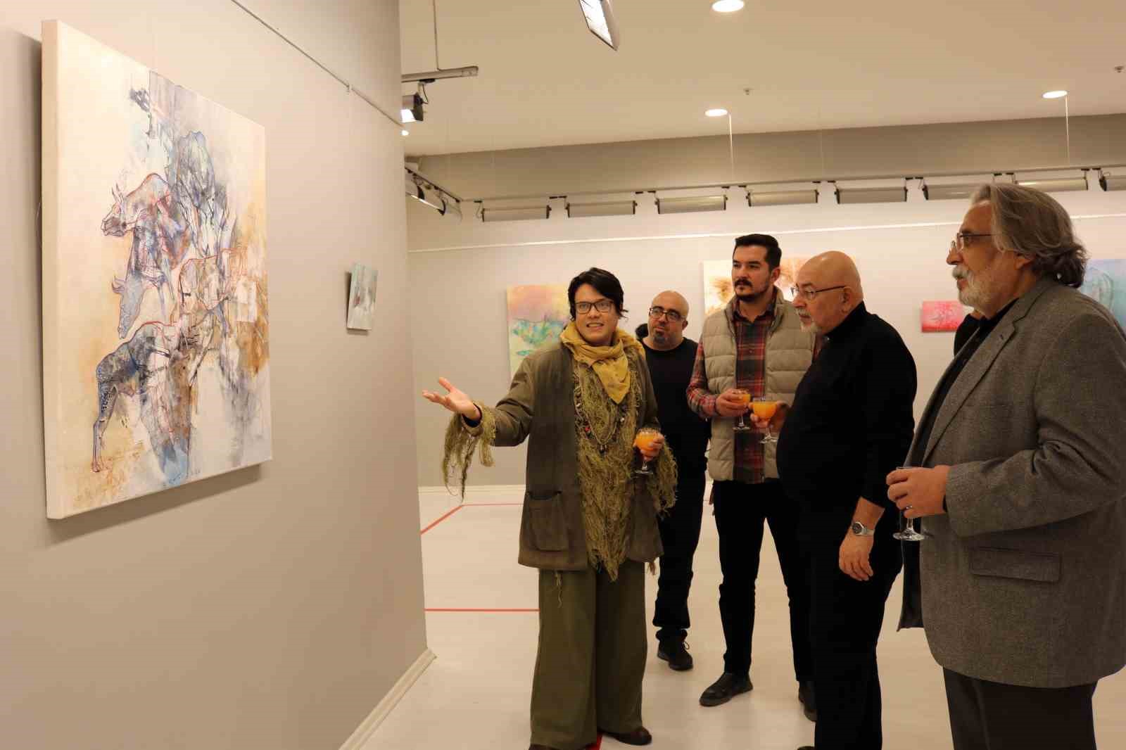 Ressam Cenk Mısırlıoğlu, SANKO Sanat Galerisi&rsquo;nde sergi açtı