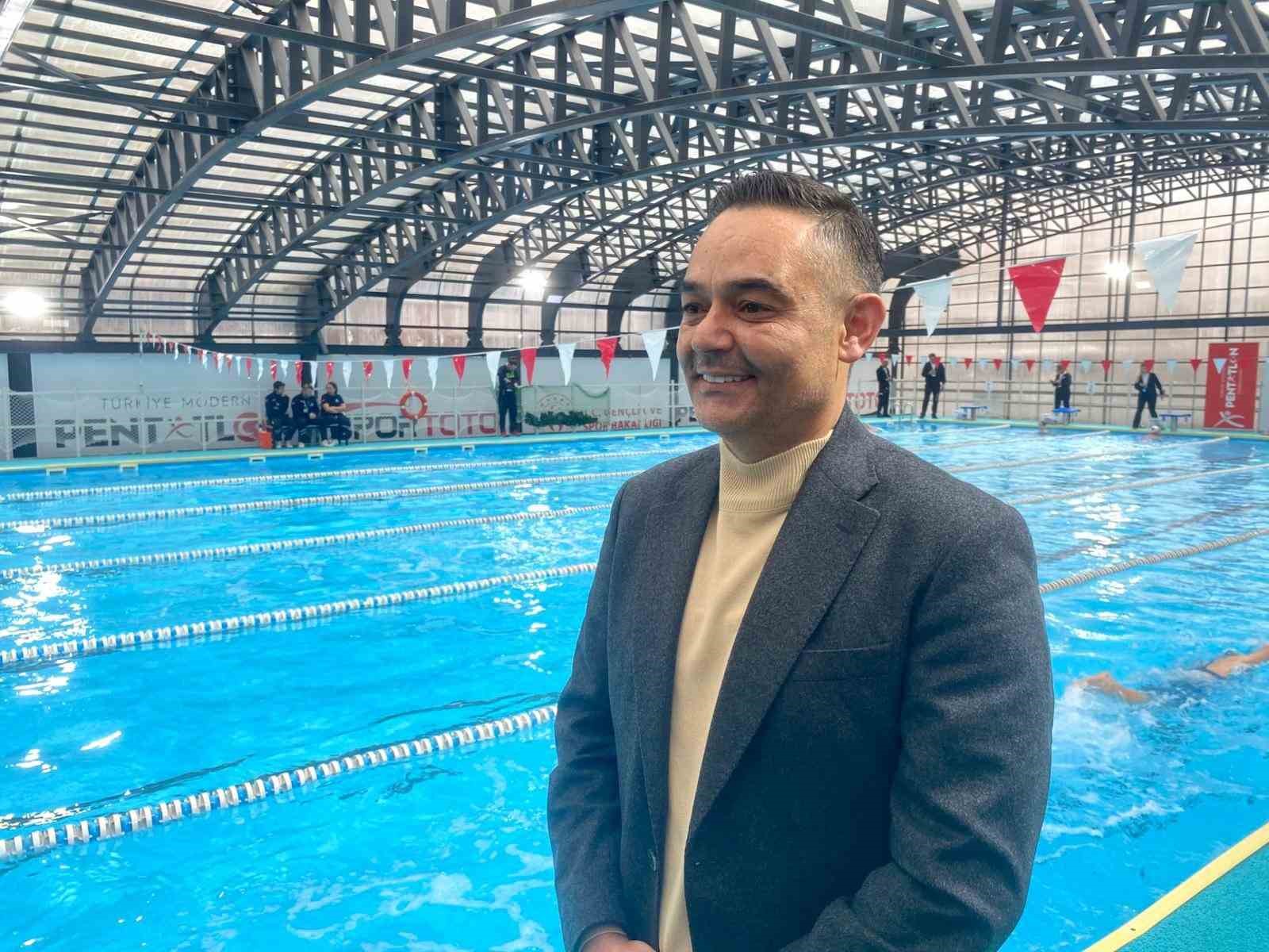 Serhat Aydın: "Türkiye’de ilk defa 5 branşın aynı anda yapılabileceği tesisi sporcularımıza kazandırdık"