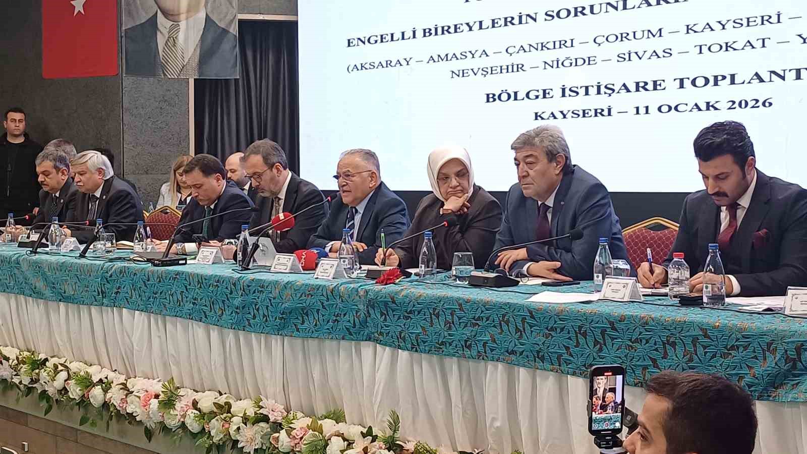 Kayseri&rsquo;de; TBMM Engelli Bireylerin Sorunlarını Araştırma Komisyonu toplandı
