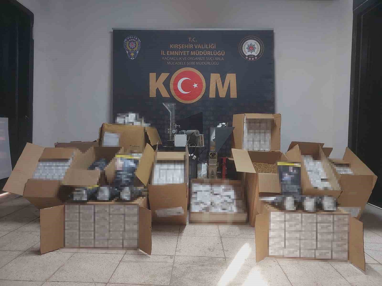 Kırşehir’de kaçak tütün operasyonu