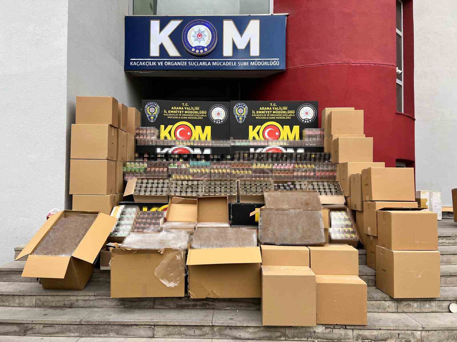 Adana’da depoda binlerce kaçak tütün ürünü ele geçirildi: 2 kişi tutuklandı