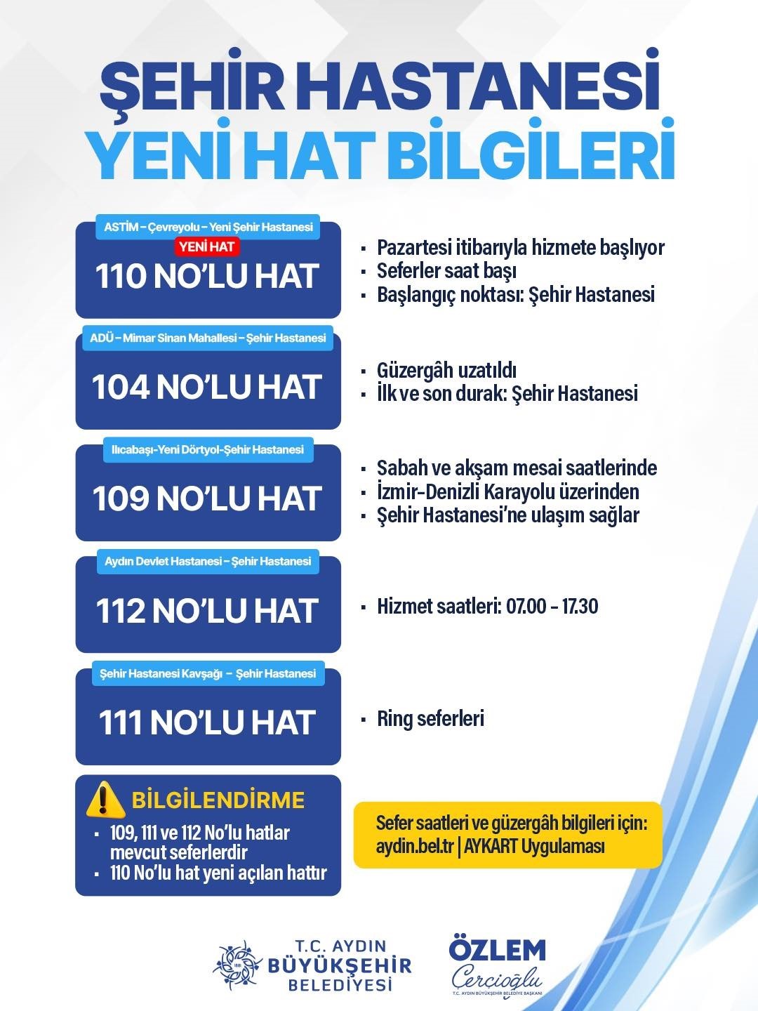 Aydın&rsquo;da Şehir Hastanesi i&ccedil;in yeni toplu taşıma d&uuml;zenlemesi
