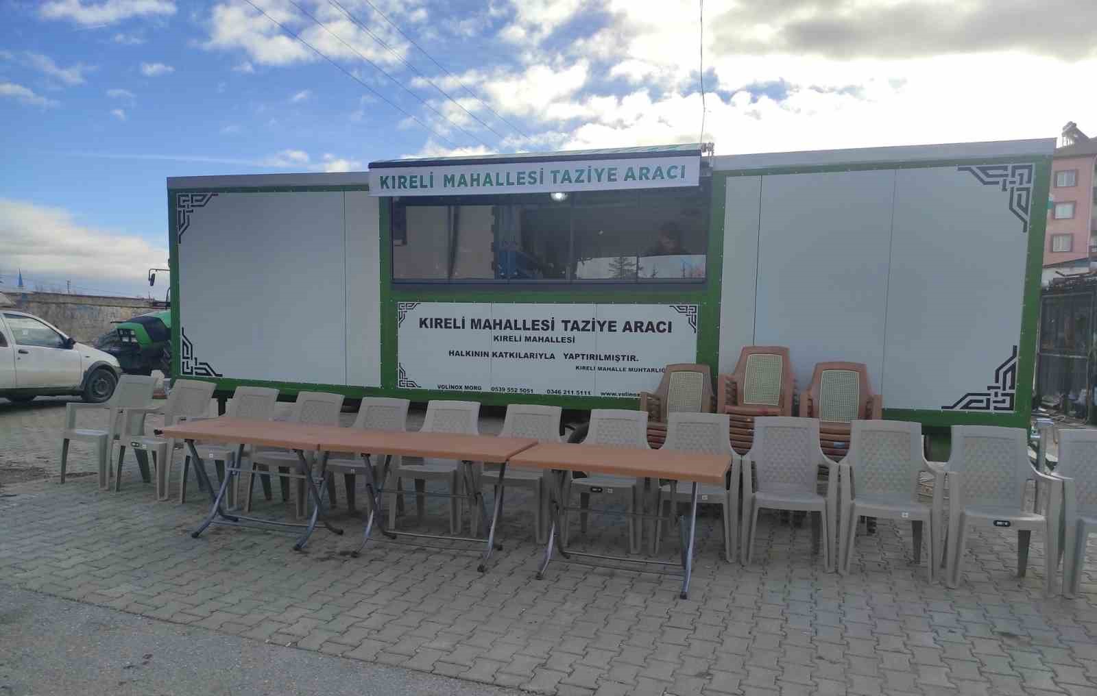 H&uuml;y&uuml;k&rsquo;te hayırseverler taziye aracı yaptırdı
