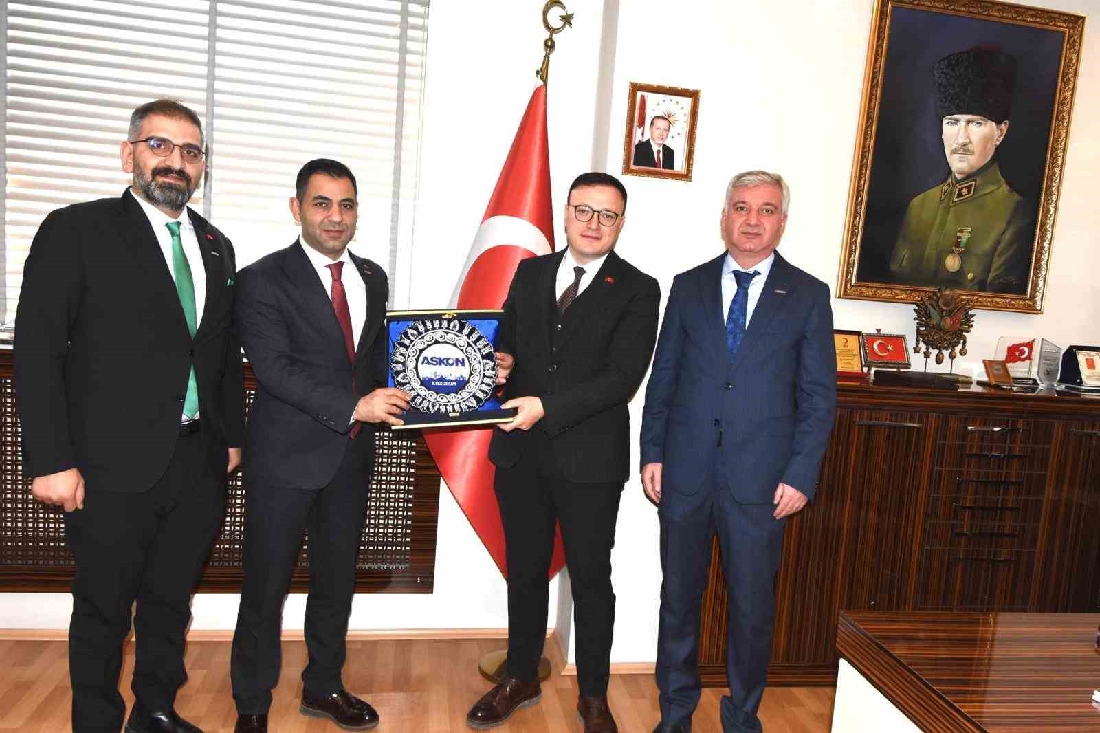 ASKON’dan Yakutiye Kaymakamı Kaldırım’a nezaket ziyareti