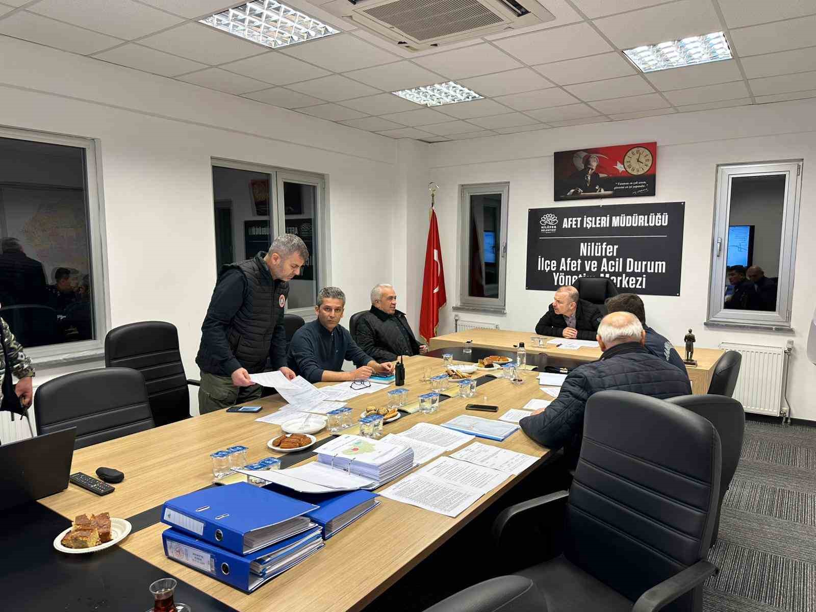 Nil&uuml;fer&rsquo;de afetlere karşı hazırlık tatbikatı
