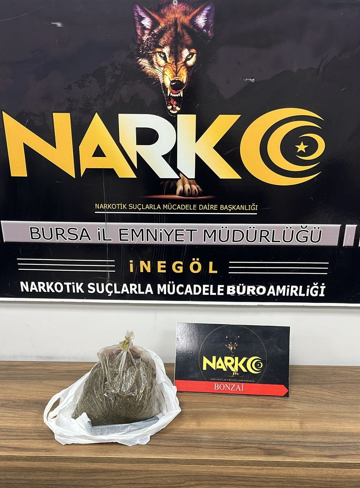 İneg&ouml;l&rsquo;de 300 gram bonzai ele ge&ccedil;irildi
