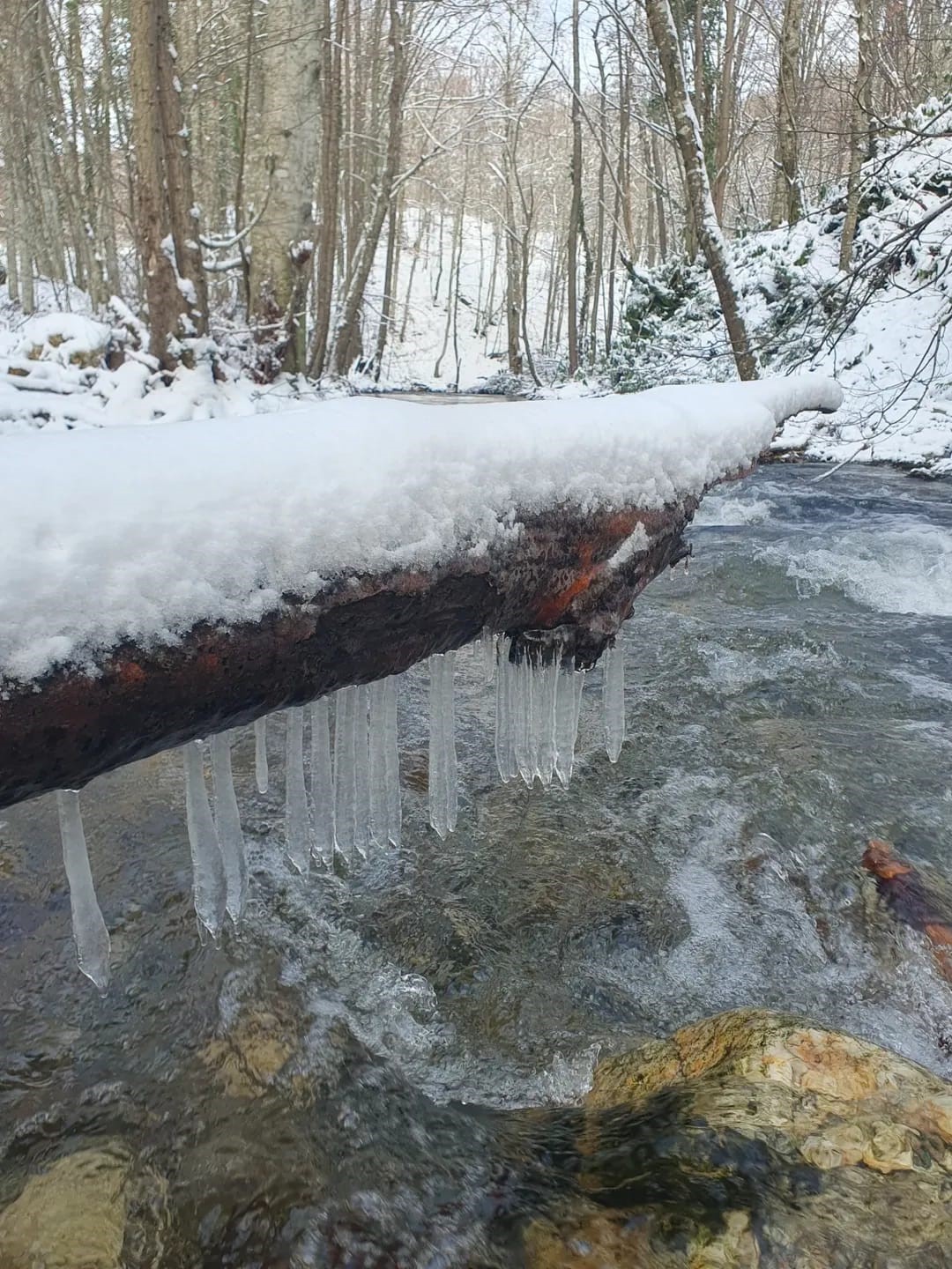 Demirk&ouml;y&rsquo;de kartpostallık kış manzarası
