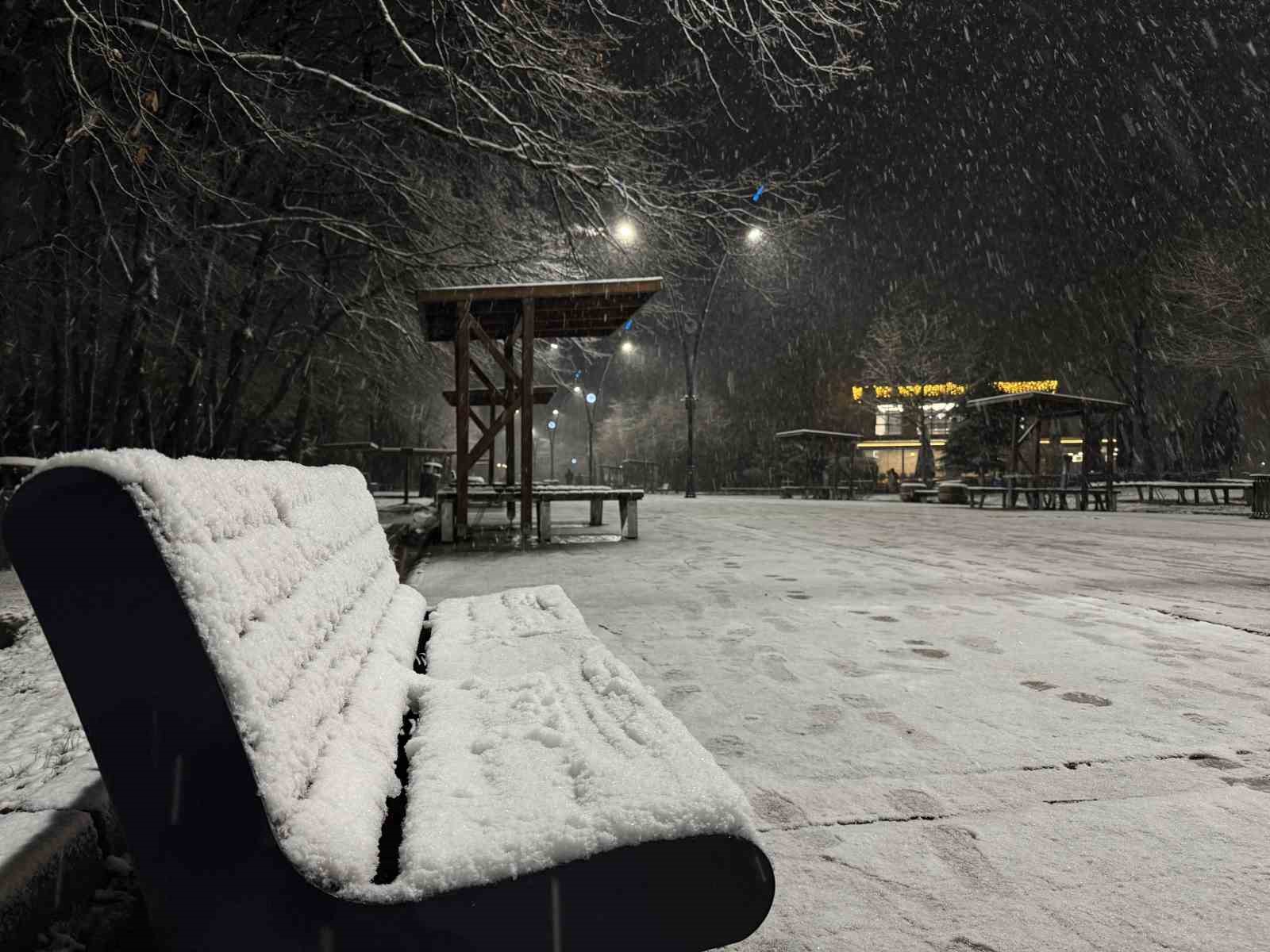 Sakarya’da lapa lapa kar yağışı başladı