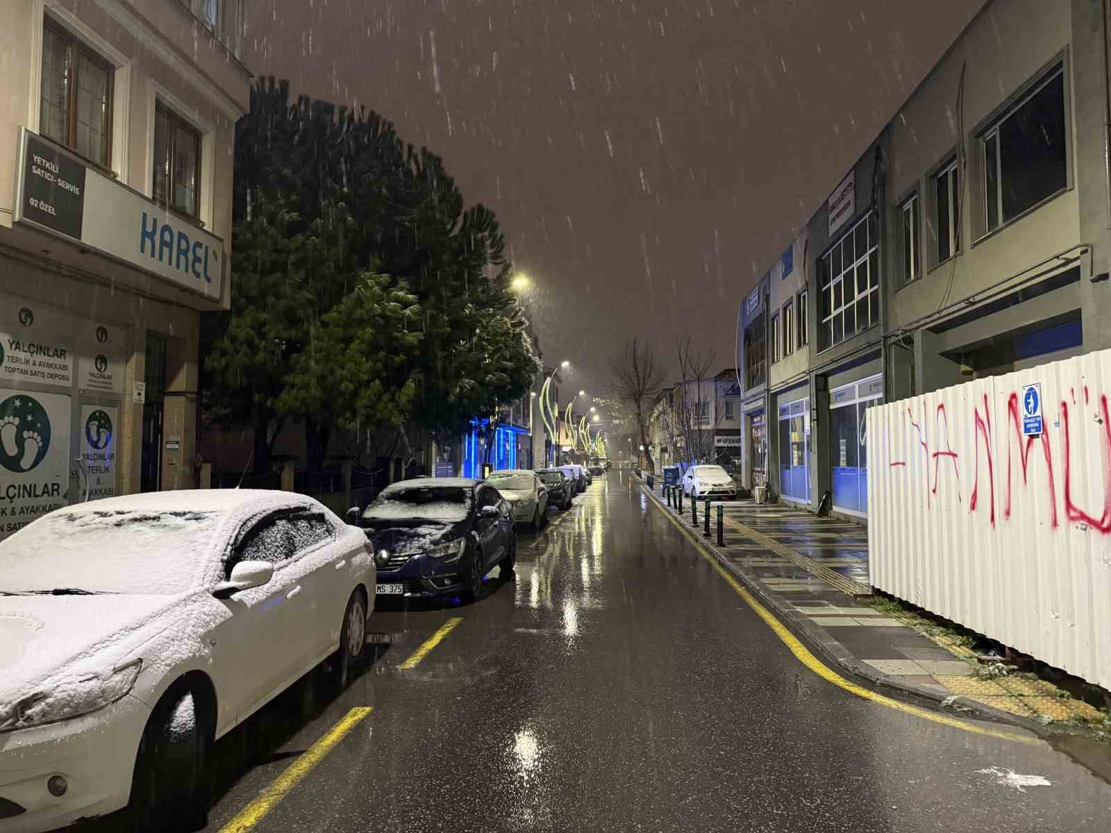 Sakarya&rsquo;da lapa lapa kar yağışı başladı
