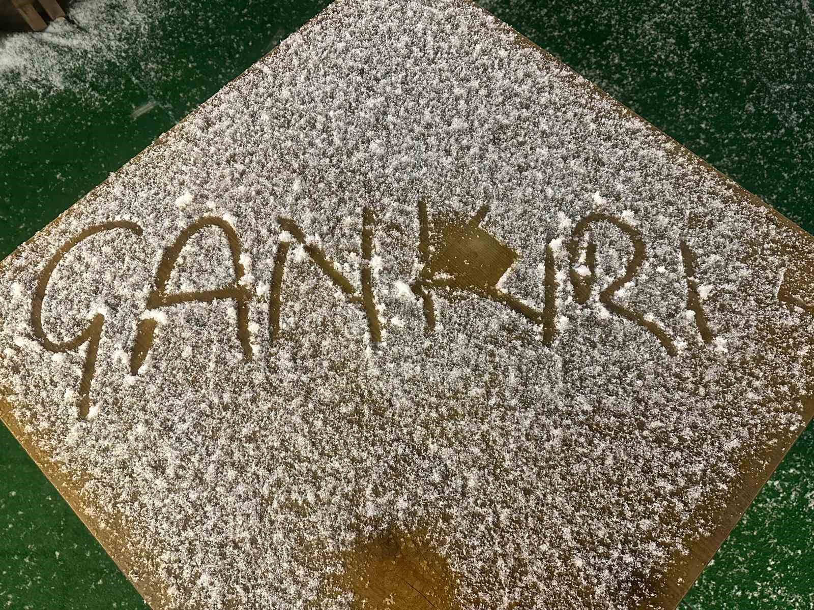 Çankırı’da kar yağışı etkili oldu