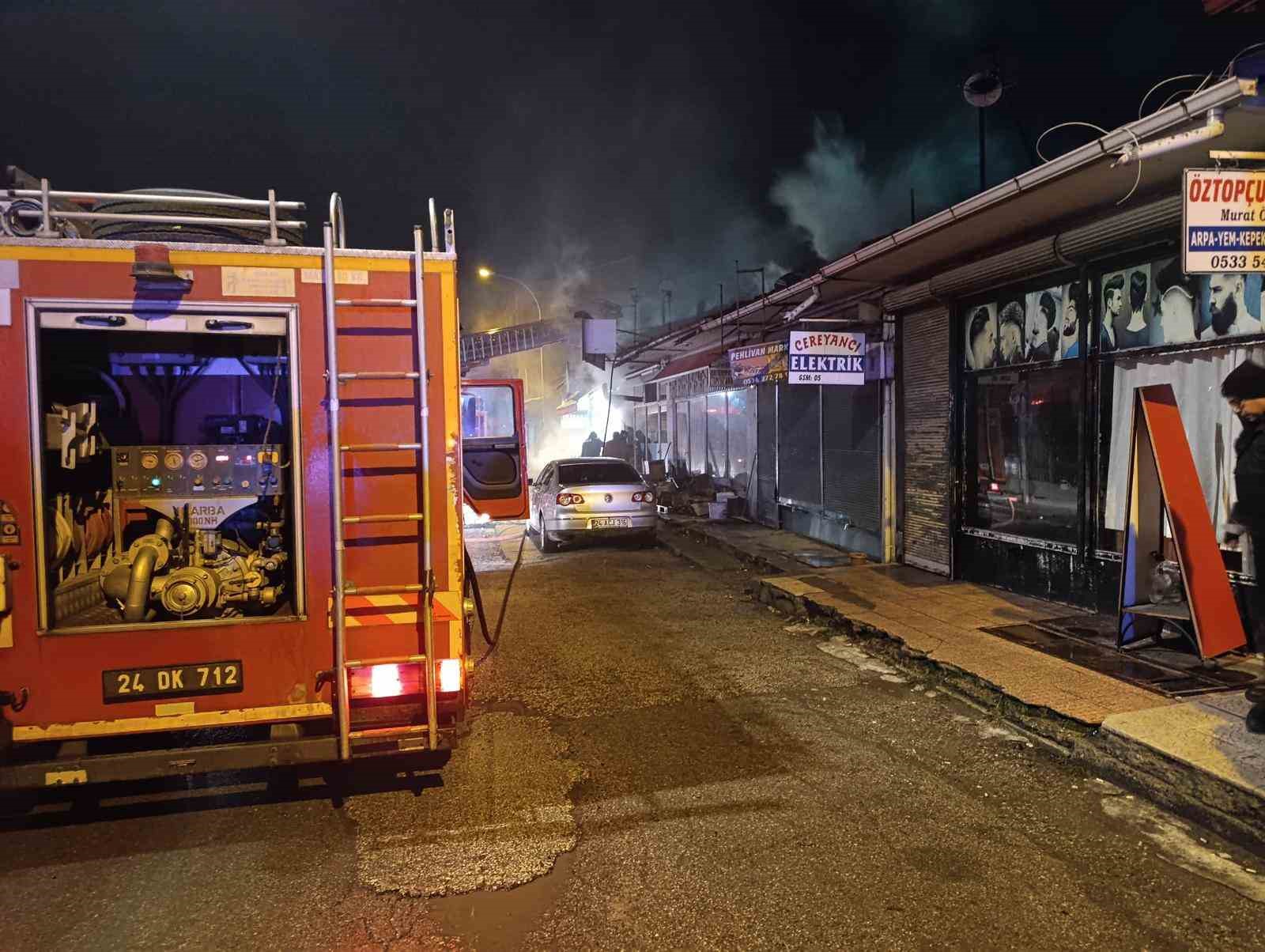 Erzincan’da ekmek fırınında yangın