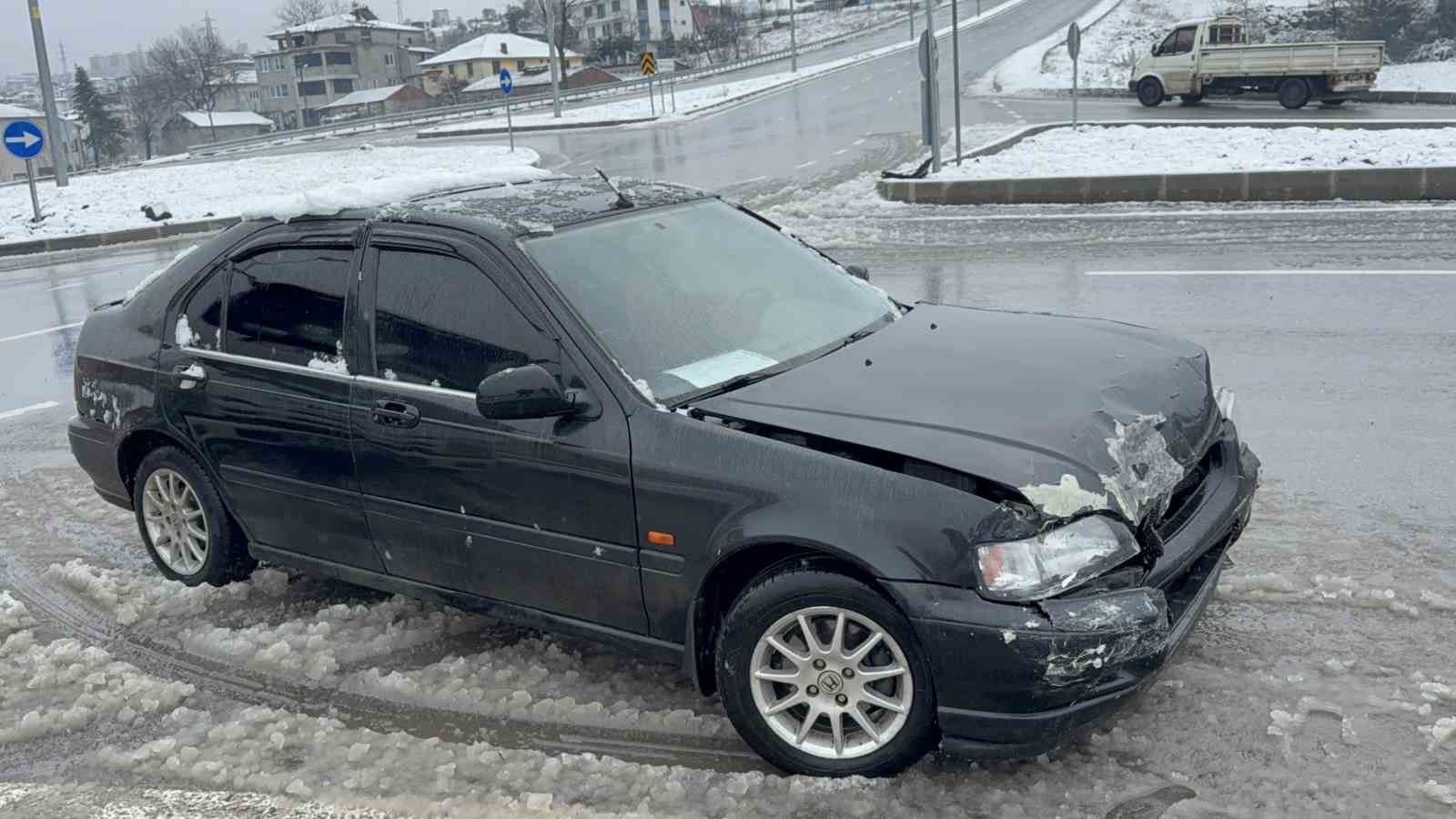 Samsun’da kavşakta kaza: 1 yaralı