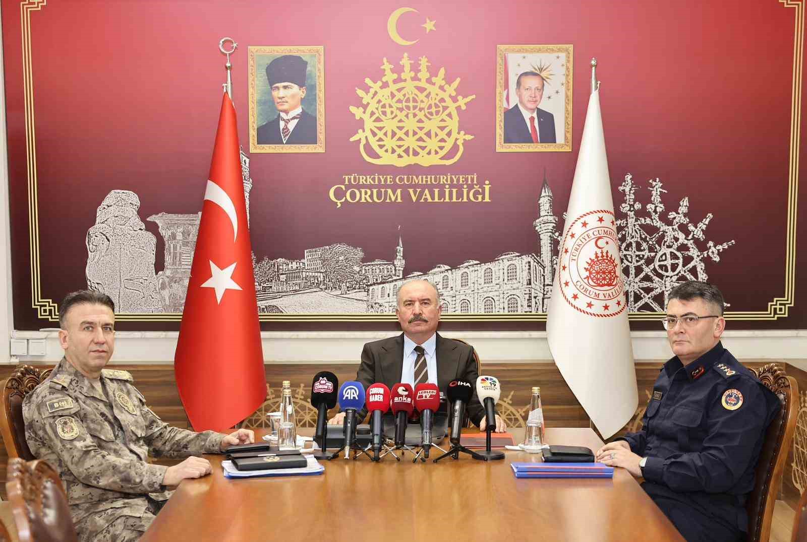 &Ccedil;orum&rsquo;da 2025 yılında su&ccedil; oranları d&uuml;şt&uuml;
