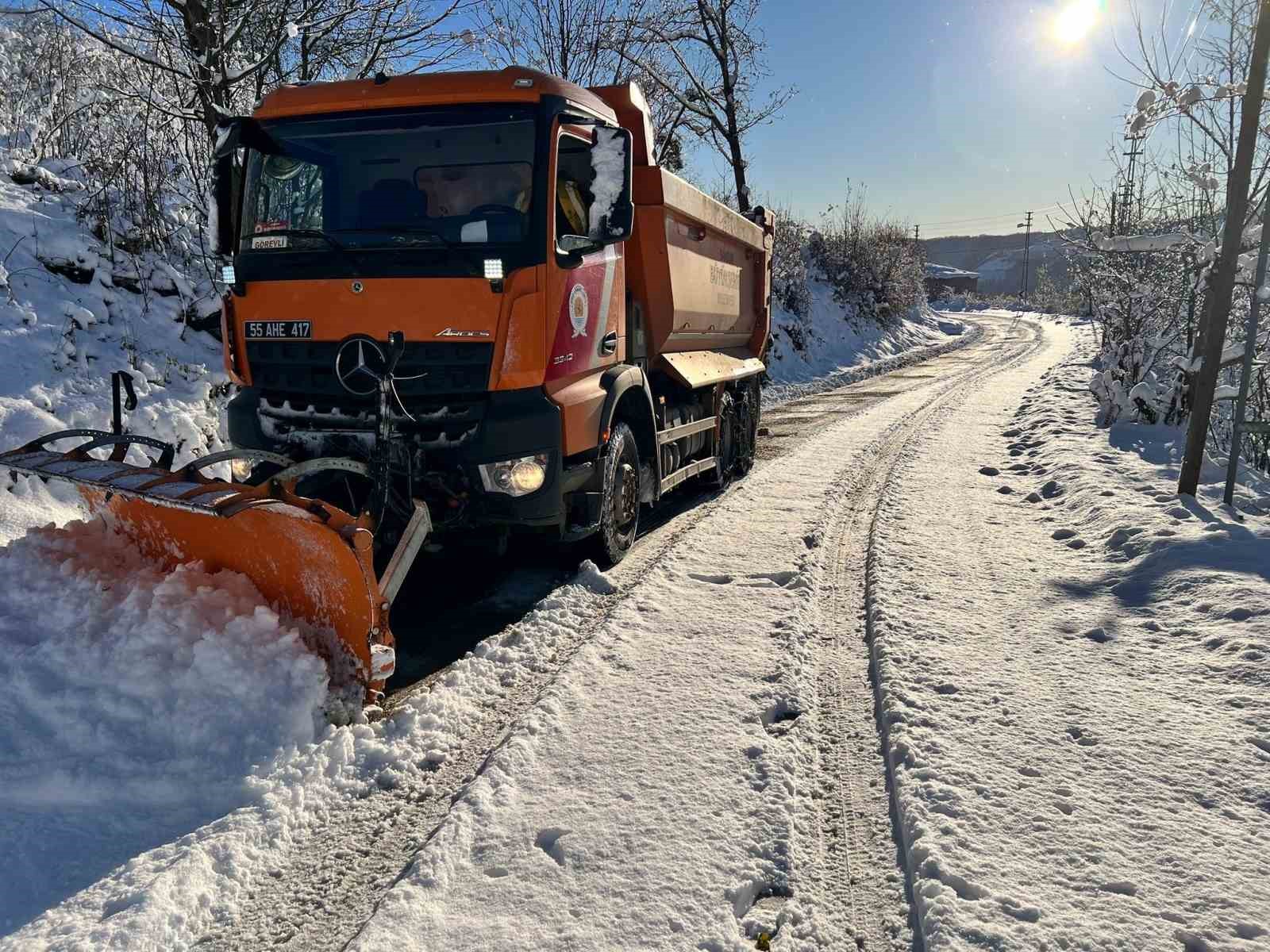 Kavak&rsquo;ta karla m&uuml;cadele
