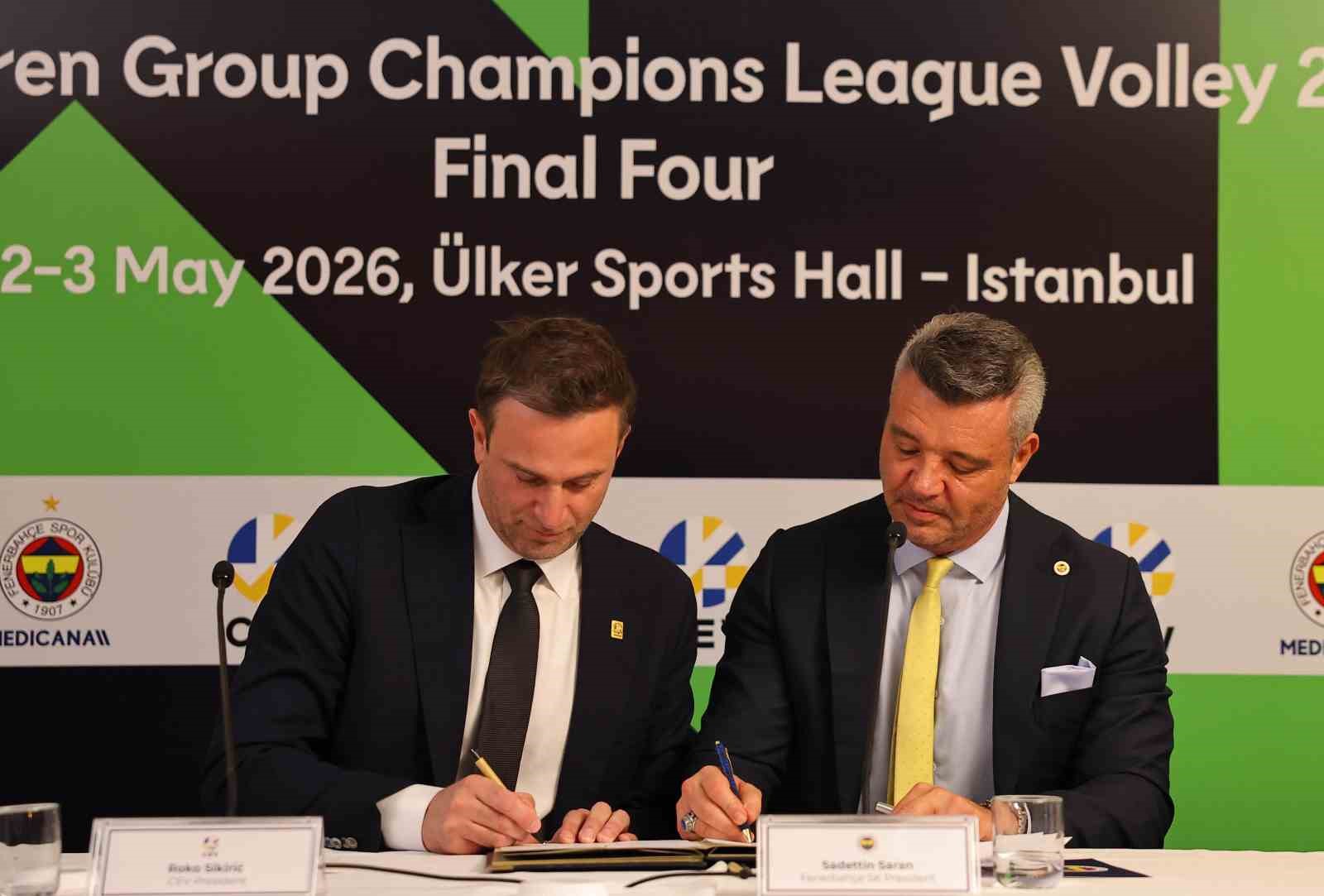 Fenerbah&ccedil;e ile CEV arasında ev sahipliği i&ccedil;in imzalar atıldı
