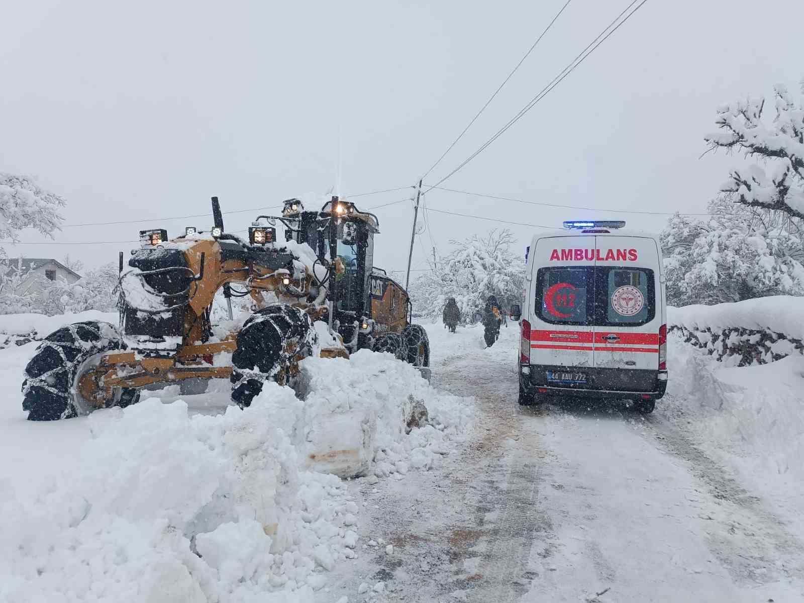 Malatya’da 136 kırsal mahalle yolu kapalı